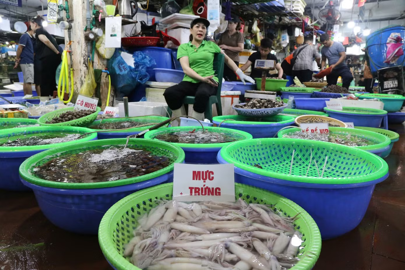 Du khách chen chân đi chợ mua hải sản Quảng Ninh - Ảnh 10.