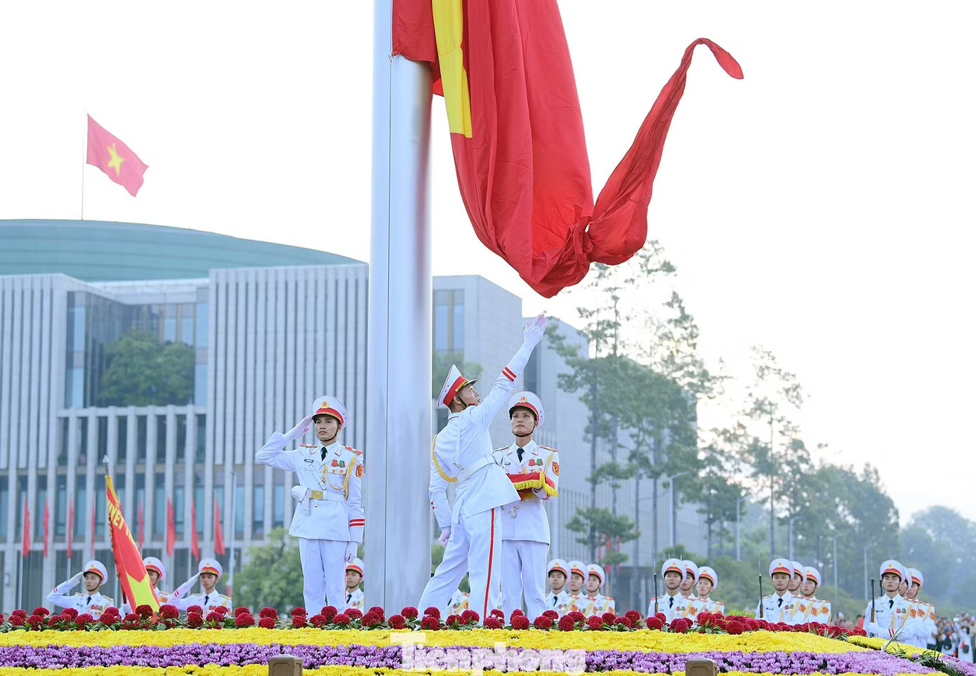 Trang nghiêm Lễ Thượng cờ mừng 81 năm Quốc khánh 2/9 - Ảnh 11.