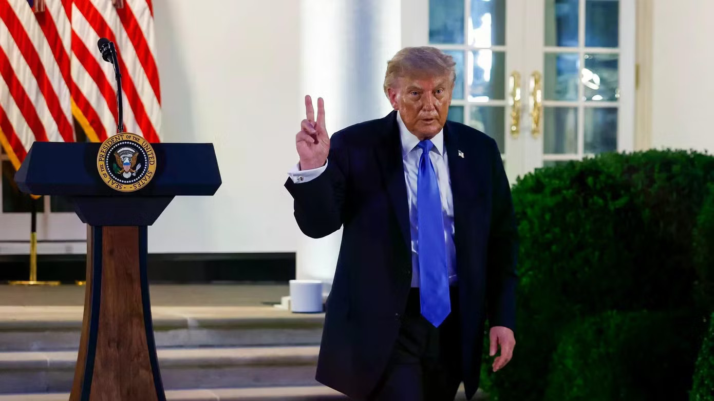 Tổng thống Mỹ Donald Trump. Chính quyền Tổng thống Trump soạn thảo kế hoạch Trung Đông thời hậu chiến - Ảnh 1.