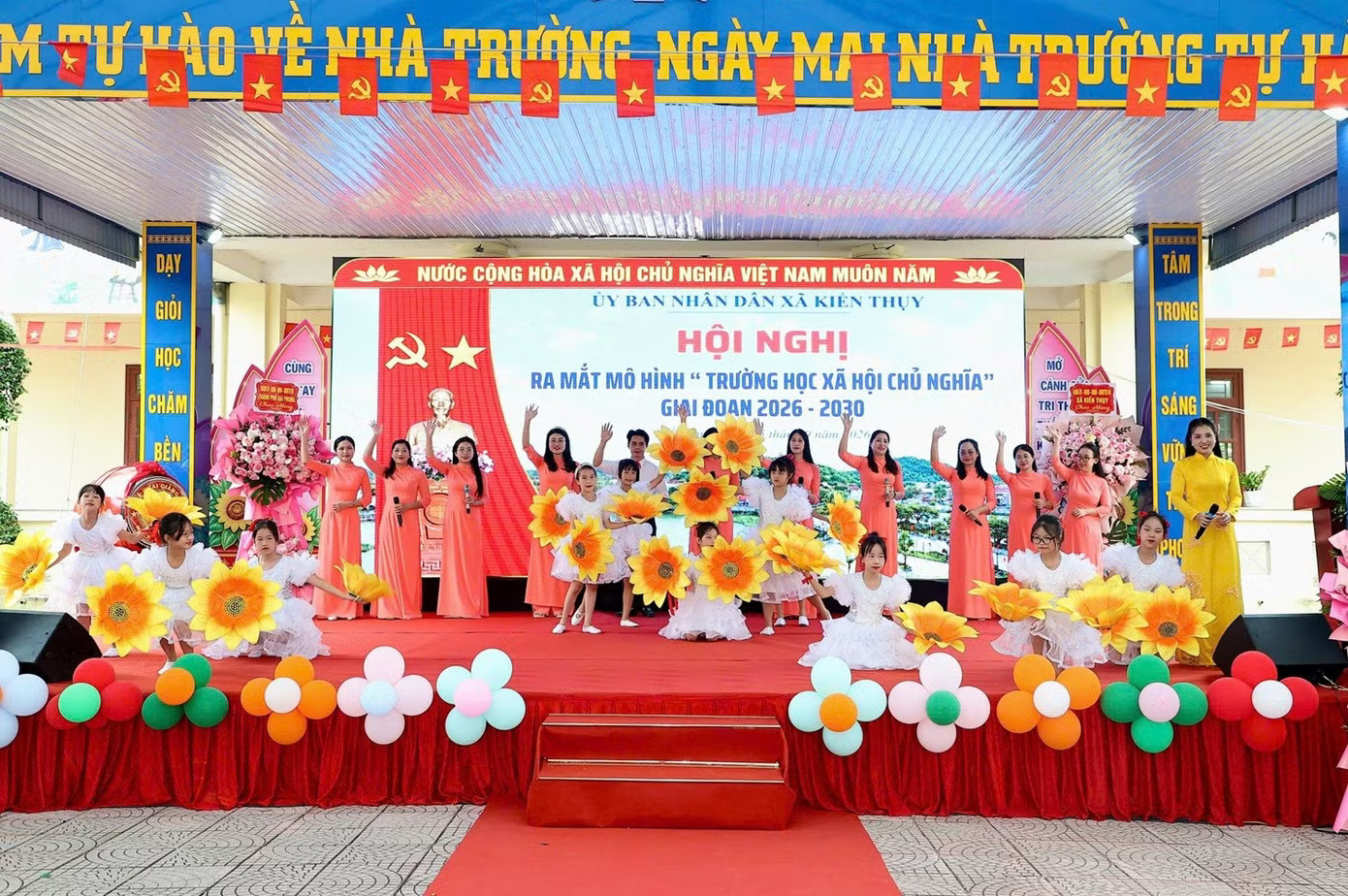 Hải Phòng ra mắt mô hình trường học xã hội chủ nghĩa - Ảnh 1.