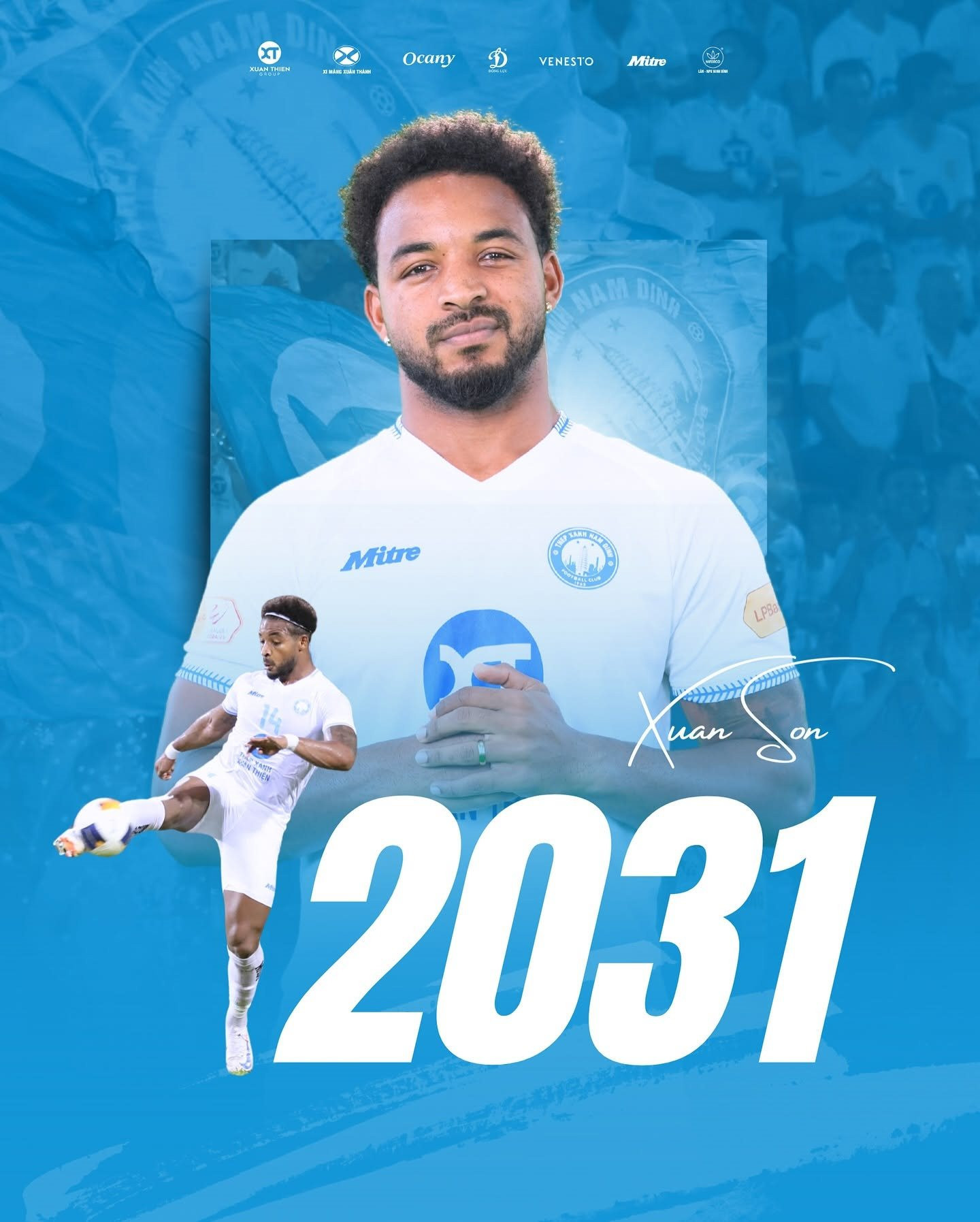 Xuân Son có hợp đến đến năm 2031 với CLB Thép Xanh Nam Định FC