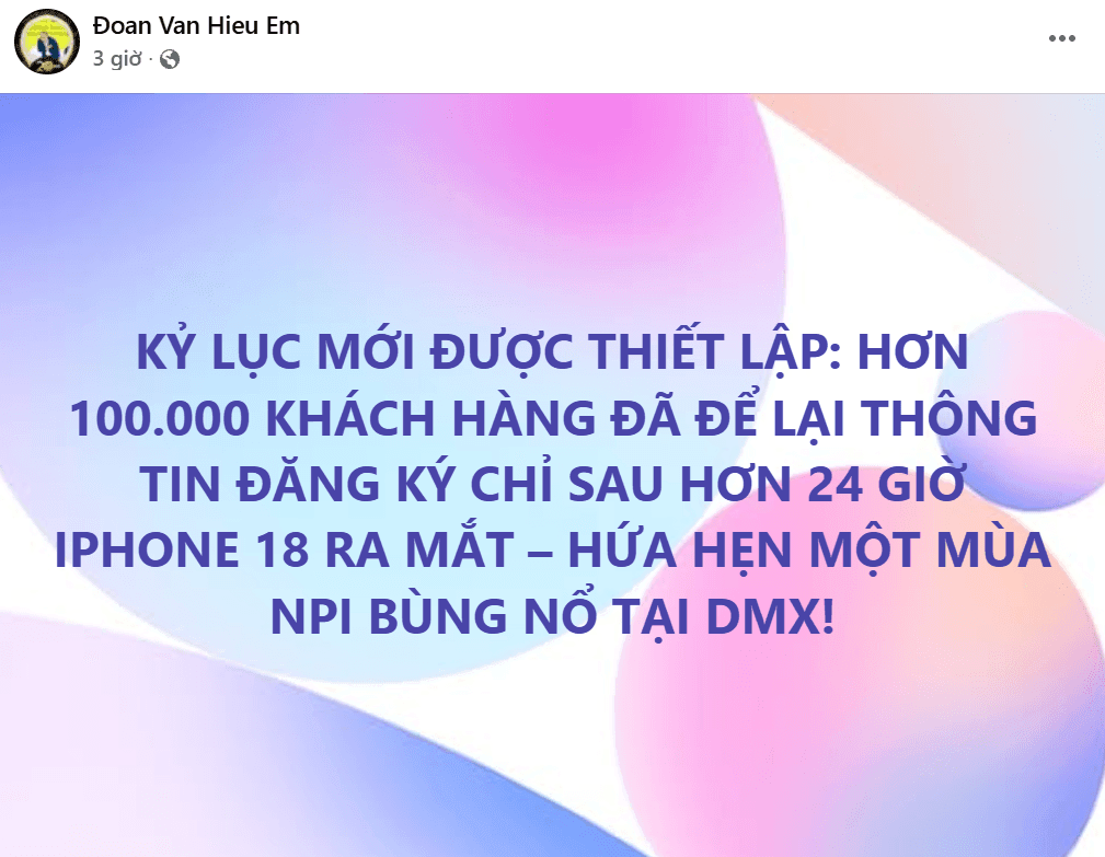 Chia sẻ trên facebook của CEO Điện Máy Xanh