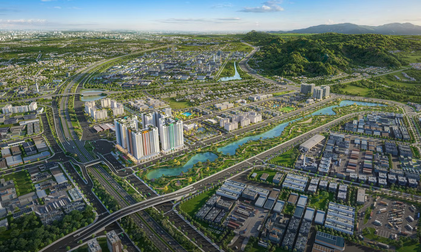 Khi hoàn thành, dự án Soul Center Vân Trung (phường Nếnh, tỉnh Bắc Ninh) sẽ cung cấp 3.228 căn hộ cho người dân và người lao động. Ảnh phối cảnh dự án. 'Thủ phủ công nghiệp' phía Bắc có thêm khu nhà ở xã hội hơn 3.200 căn - Ảnh 2.