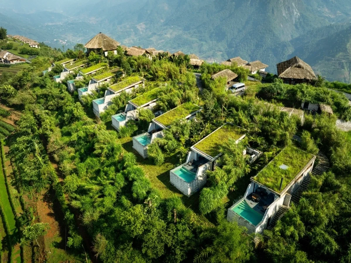 Pool Villa với tầm nhìn toàn cảnh hướng núi và thung lũng. Ảnh- Topas Ecolodge
