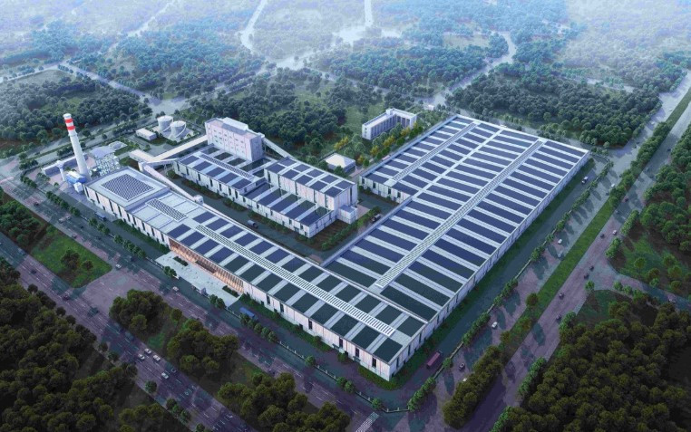 Phối cảnh nhà máy sản xuất kính siêu trắng đầu tiên của Đạt Phương tại Huế
