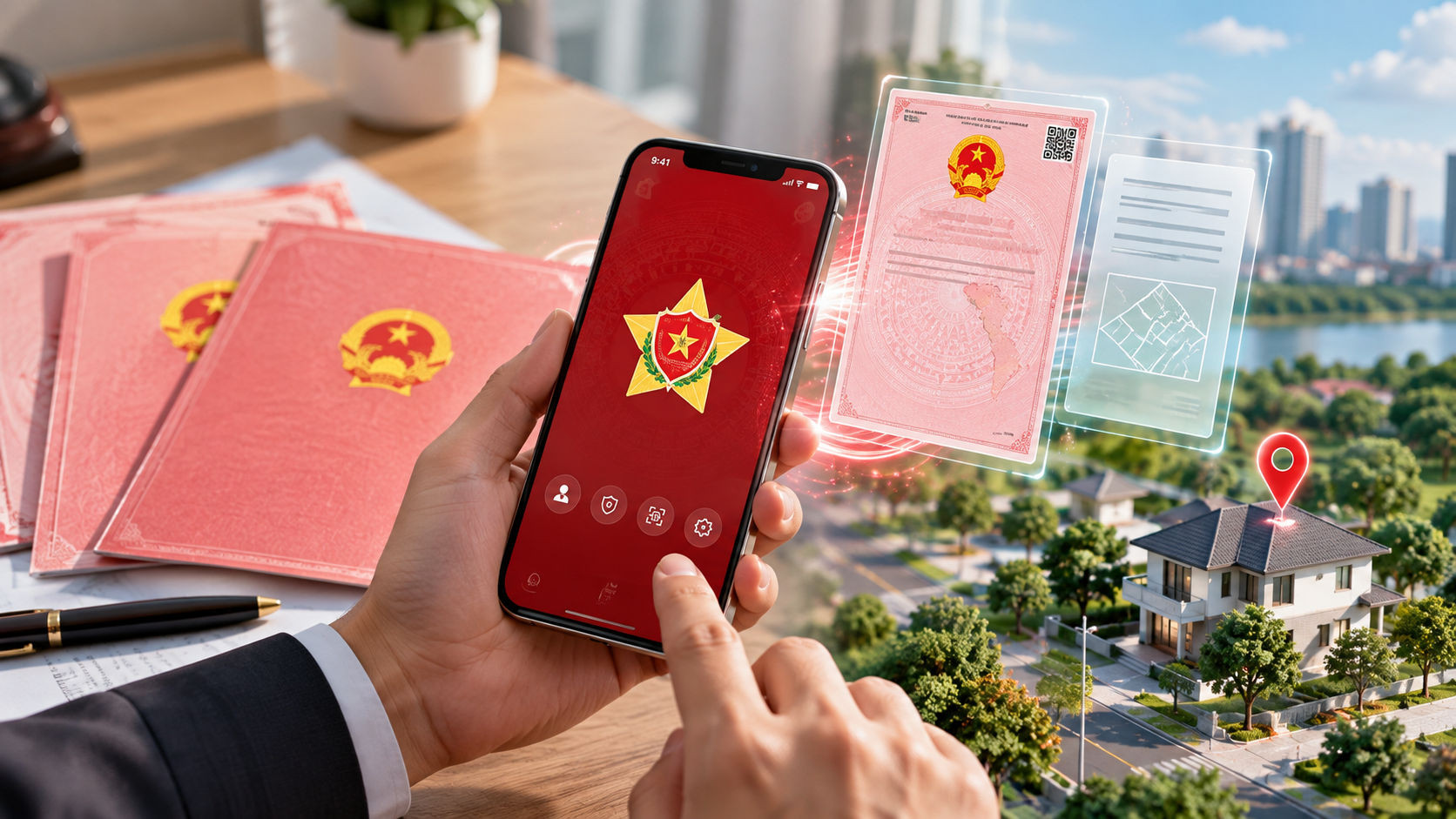 Sẽ tích hợp sổ đỏ điện tử trên VNeID