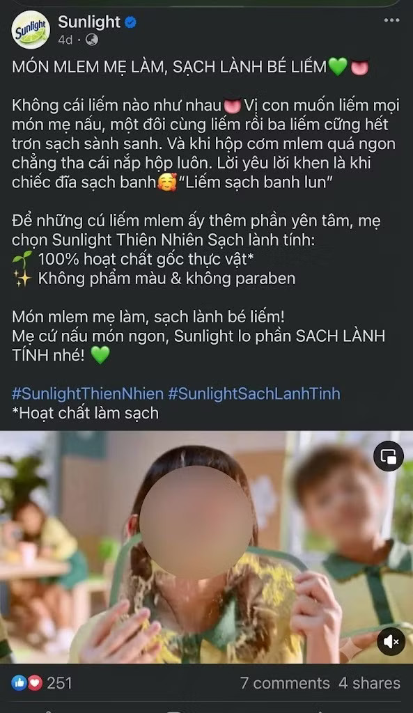 Dùng hình ảnh trẻ liếm đĩa để quảng cáo: Chuyên gia tâm lý, giáo dục lên tiếng - Ảnh 1.