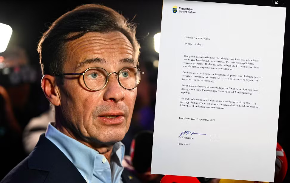 Thủ tướng Thuỵ Điển Ulf Kristersson tuyên bố sẽ từ chức Thủ tướng Thuỵ Điển bất ngờ từ chức - Ảnh 1.