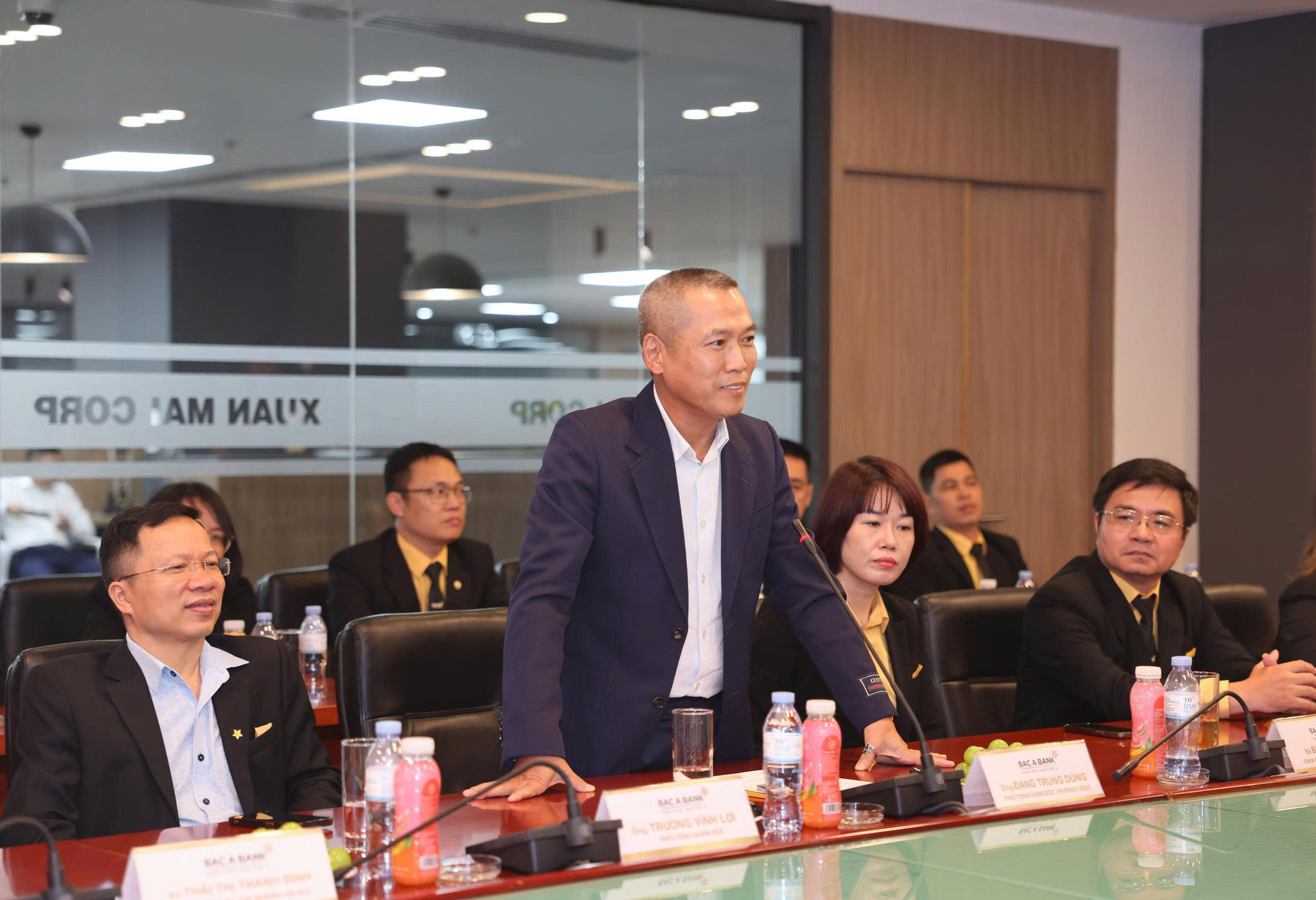 Ông Đặng Trung Dũng - Phó Tổng Giám đốc thường trực BAC A BANK phát biểu tại buổi Lễ