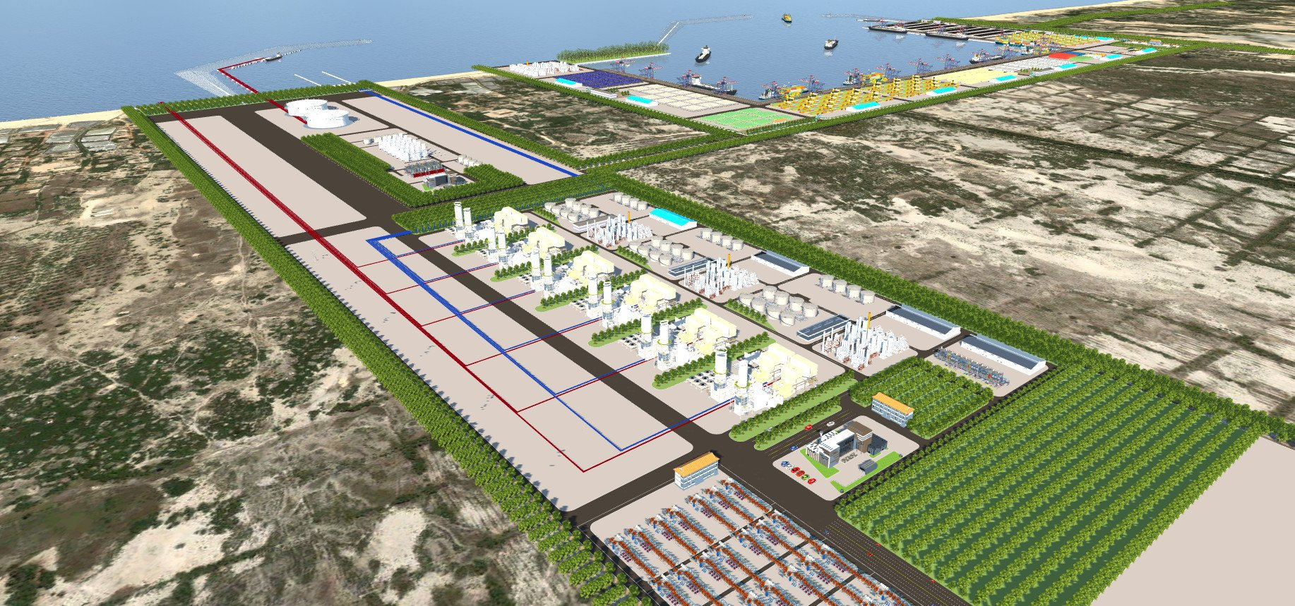 Ảnh 2_Phối cảnh dự án LNG Hải Lăng - giai đoạn 1 (1.500 MW)