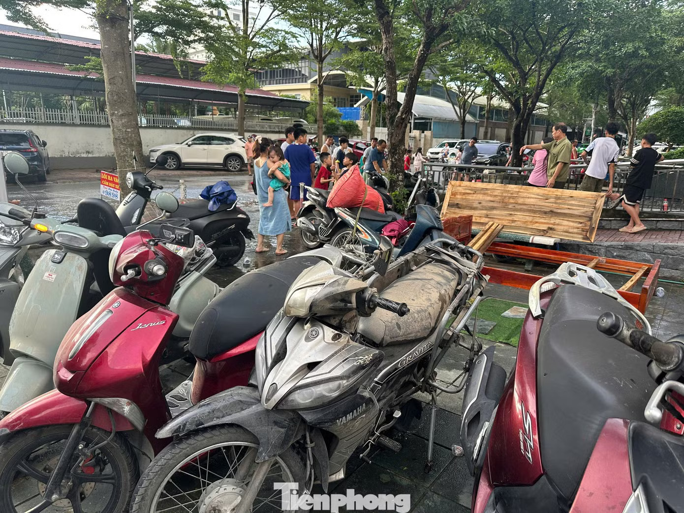 'Giải cứu' hầm chung cư bị ngập trong nước - Ảnh 5.