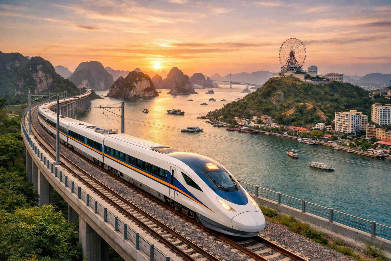 Tuyến đường sắt cao tốc Hà Nội – Quảng Ninh vừa được khởi công vào giữa tháng 4