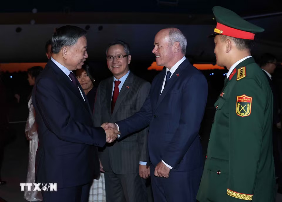 Tổng Bí thư, Chủ tịch nước Tô Lâm bắt đầu chuyến thăm cấp Nhà nước tới Canada- Ảnh 1.