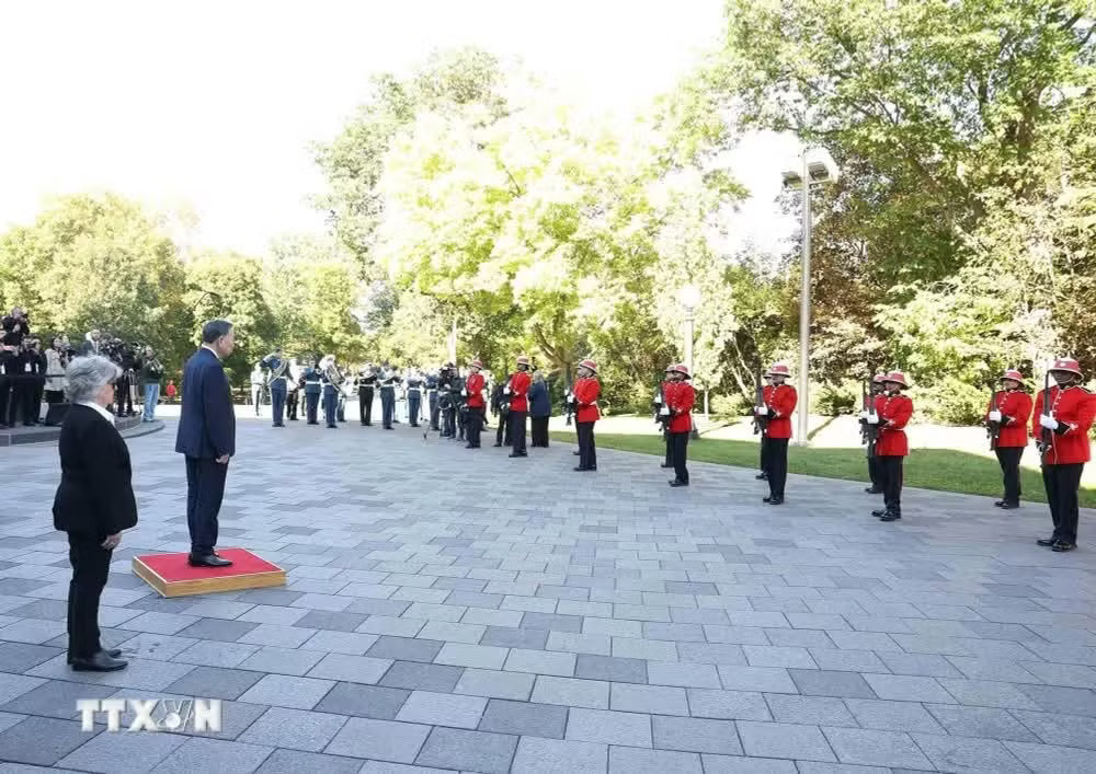Lễ đón Tổng Bí thư, Chủ tịch nước Tô Lâm thăm cấp Nhà nước tới Canada - Ảnh 4.