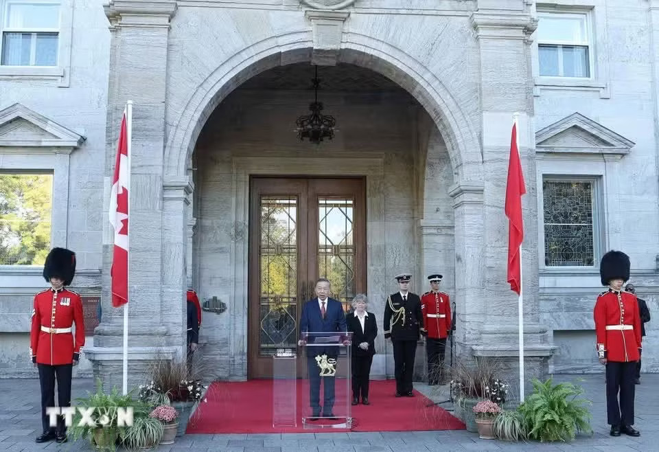 Lễ đón Tổng Bí thư, Chủ tịch nước Tô Lâm thăm cấp Nhà nước tới Canada - Ảnh 13.
