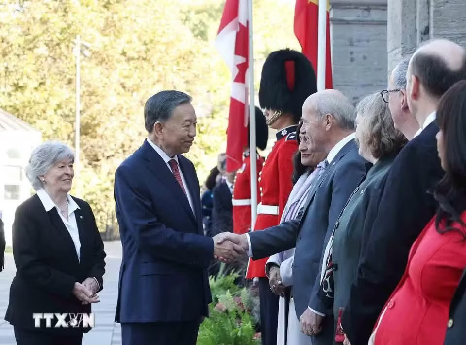 Lễ đón Tổng Bí thư, Chủ tịch nước Tô Lâm thăm cấp Nhà nước tới Canada - Ảnh 6.