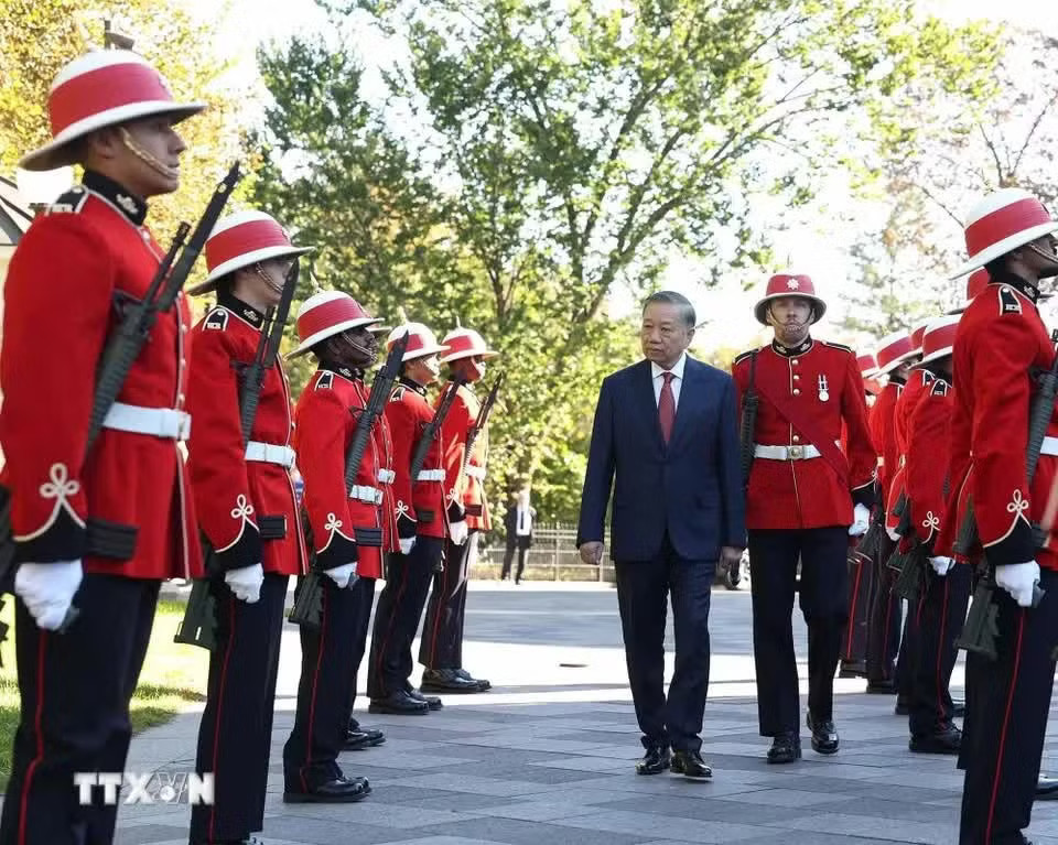 Lễ đón Tổng Bí thư, Chủ tịch nước Tô Lâm thăm cấp Nhà nước tới Canada - Ảnh 5.