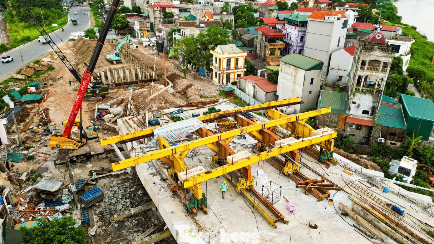 Hà Nội: Diện mạo cầu Đuống mới vừa hợp long - Ảnh 6.
