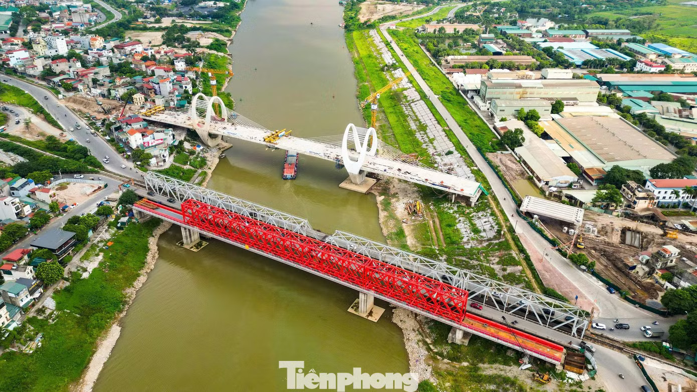 Hà Nội: Diện mạo cầu Đuống mới vừa hợp long - Ảnh 8.