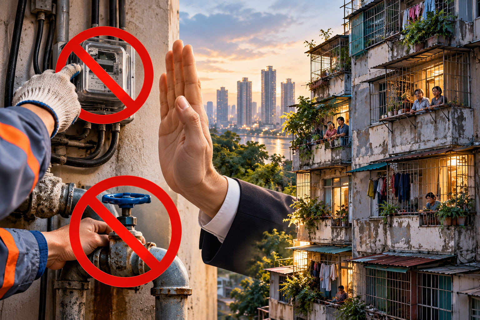 HoREA đề nghị không cắt điện, nước nhà ở cải tạo có vi phạm