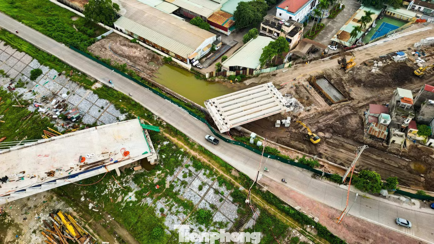 Hà Nội: Diện mạo cầu Đuống mới vừa hợp long - Ảnh 5.
