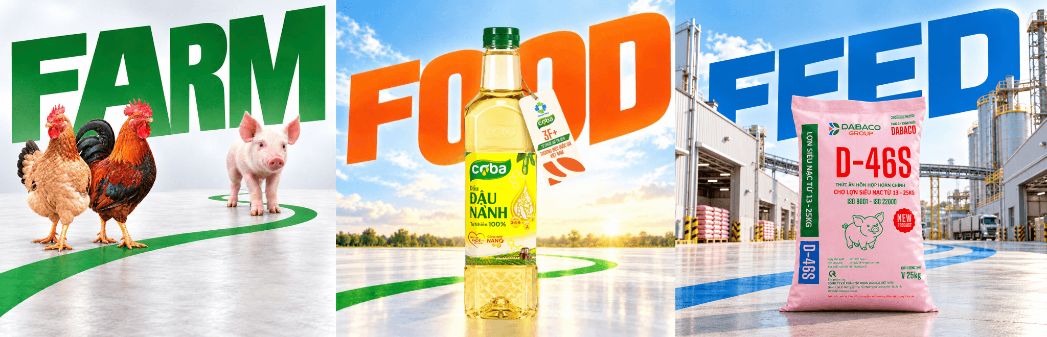 Mô hình Feed – Farm – Food được Dabaco kiên trì xây dựng suốt 30 năm qua