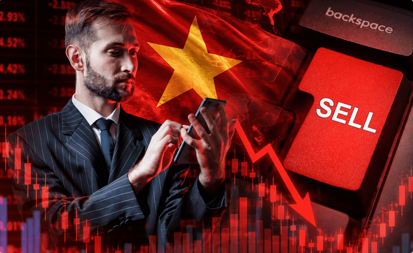 Tỷ lệ sở hữu nhà đầu tư nước ngoài chạm đáy lịch sử 13,2%: Làn sóng rút vốn kỷ lục đến bao giờ dừng?