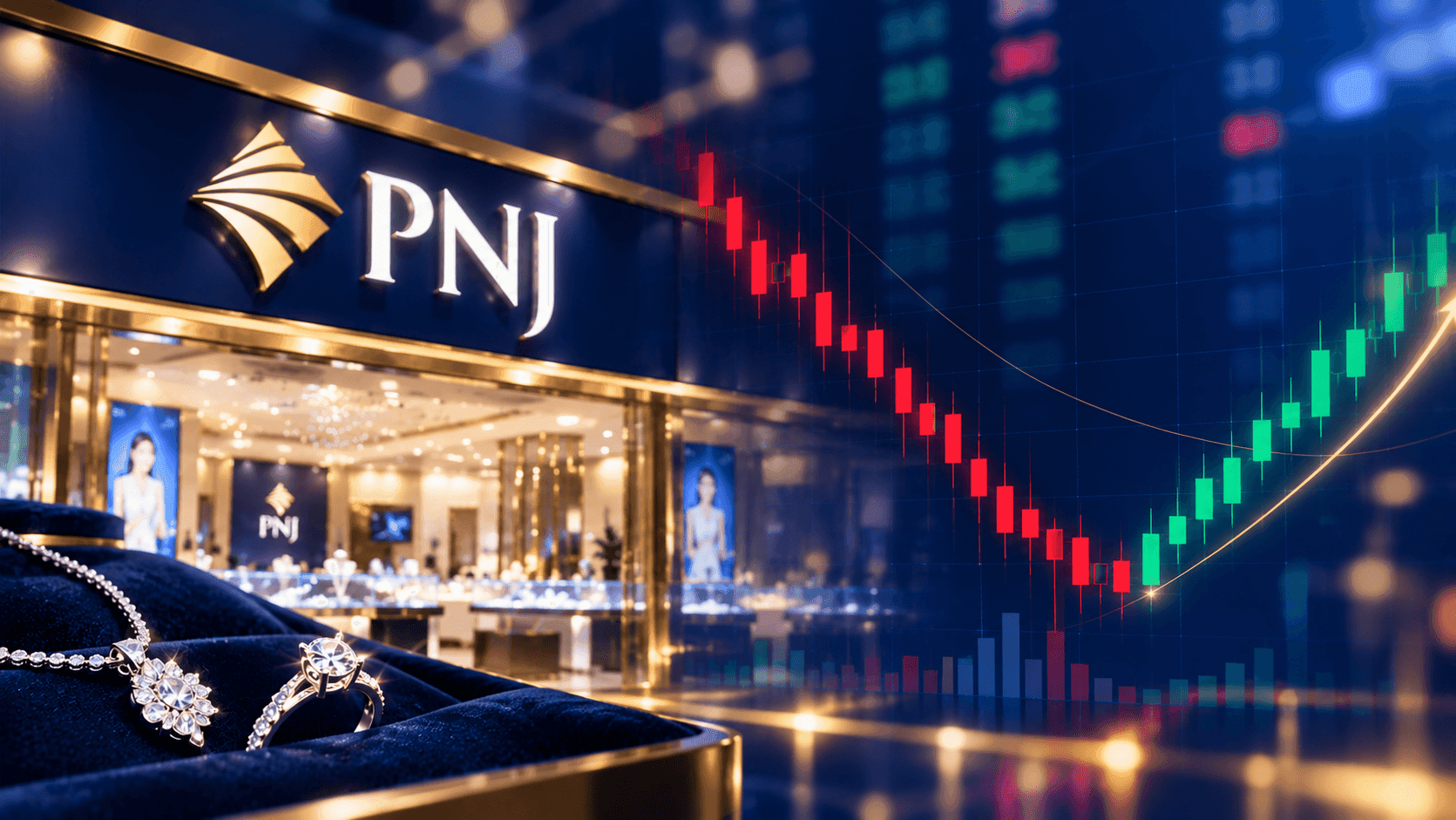 Hơn 30 triệu cổ phiếu PNJ chất sàn bất ngờ được hấp thụ trong chưa đầy 5 phút: Thế lực nào vừa bắt đáy?