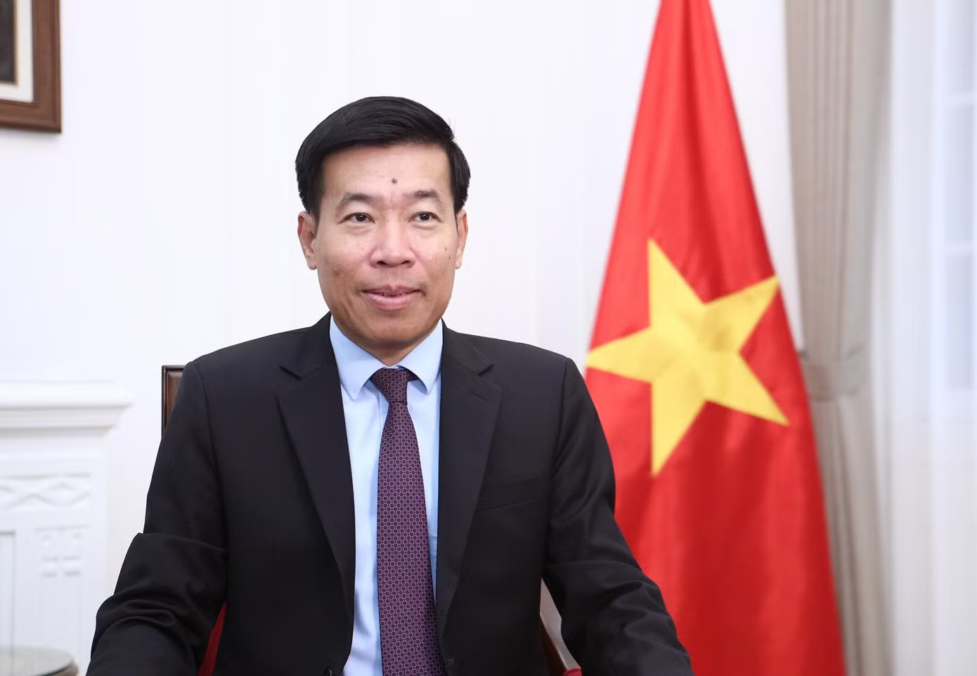 Thứ trưởng Ngoại giao Nguyễn Mạnh Cường. Ảnh: Mofa Trọng tâm chuyến thăm của Thủ tướng Lê Minh Hưng tới Lào và Campuchia - Ảnh 2.