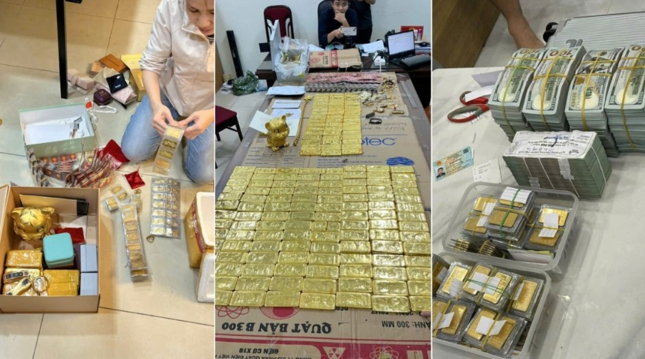 Khối tài sản khổng lồ thu giữ trong vụ án.