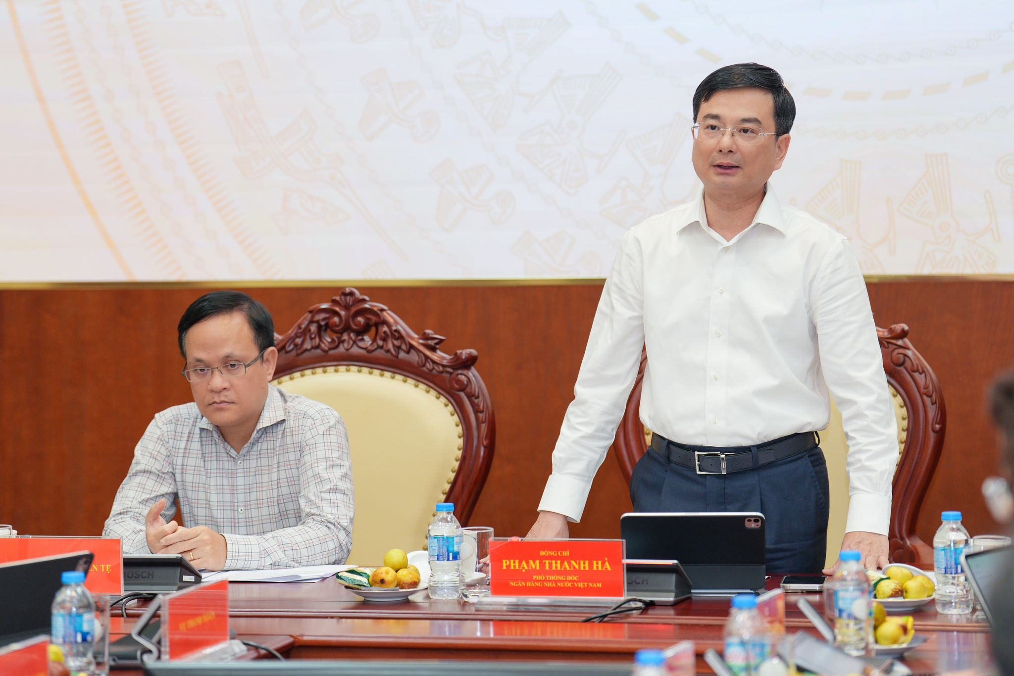 Phó Thống đốc NHNN Phạm Thanh Hà phát biểu tại họp báo