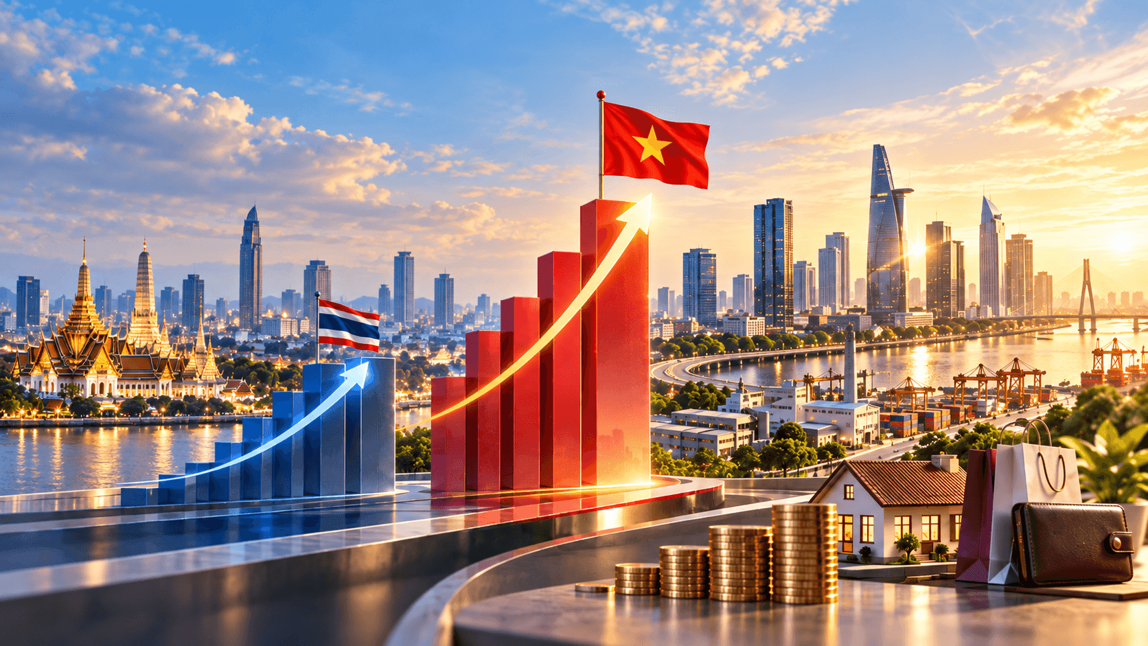So sánh tăng trưởng Thái Lan – Việt Nam