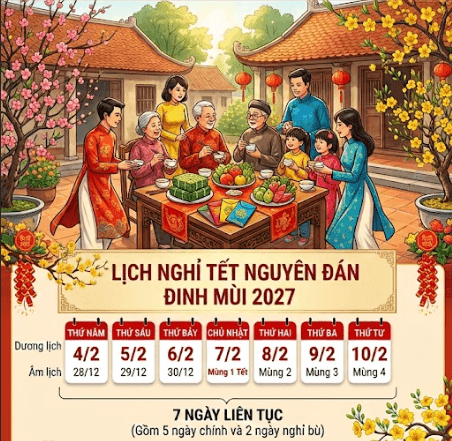lich nghi tet 2027