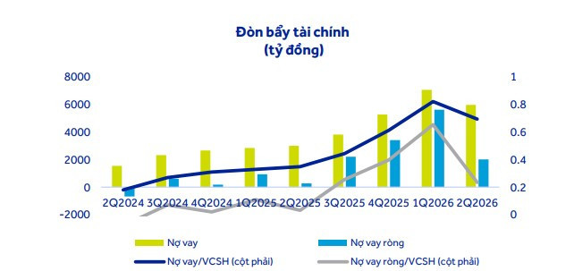 Đòn bẩy tài chính của CTD 