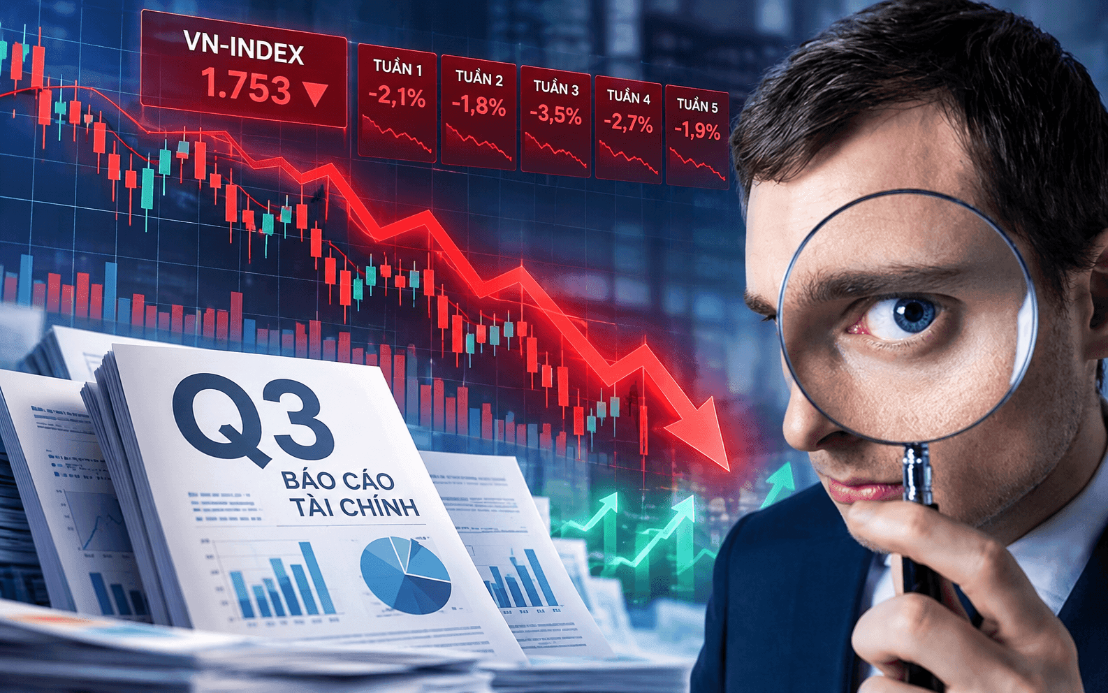 VN-Index giảm 5 tuần liên tiếp, CTCK dự báo kịch bản thị trường nửa cuối tháng 10/2026