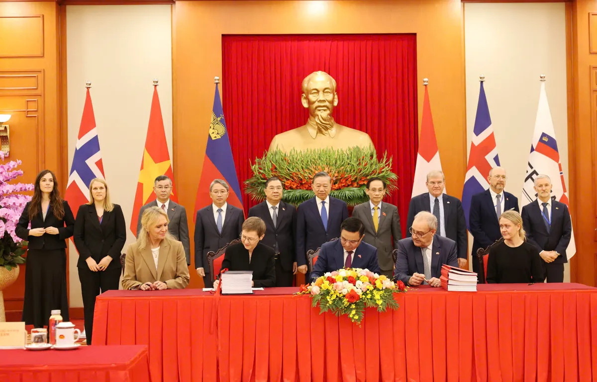 Chính thức ký kết Hiệp định thương mại tự do Việt Nam - EFTA - Ảnh 1.