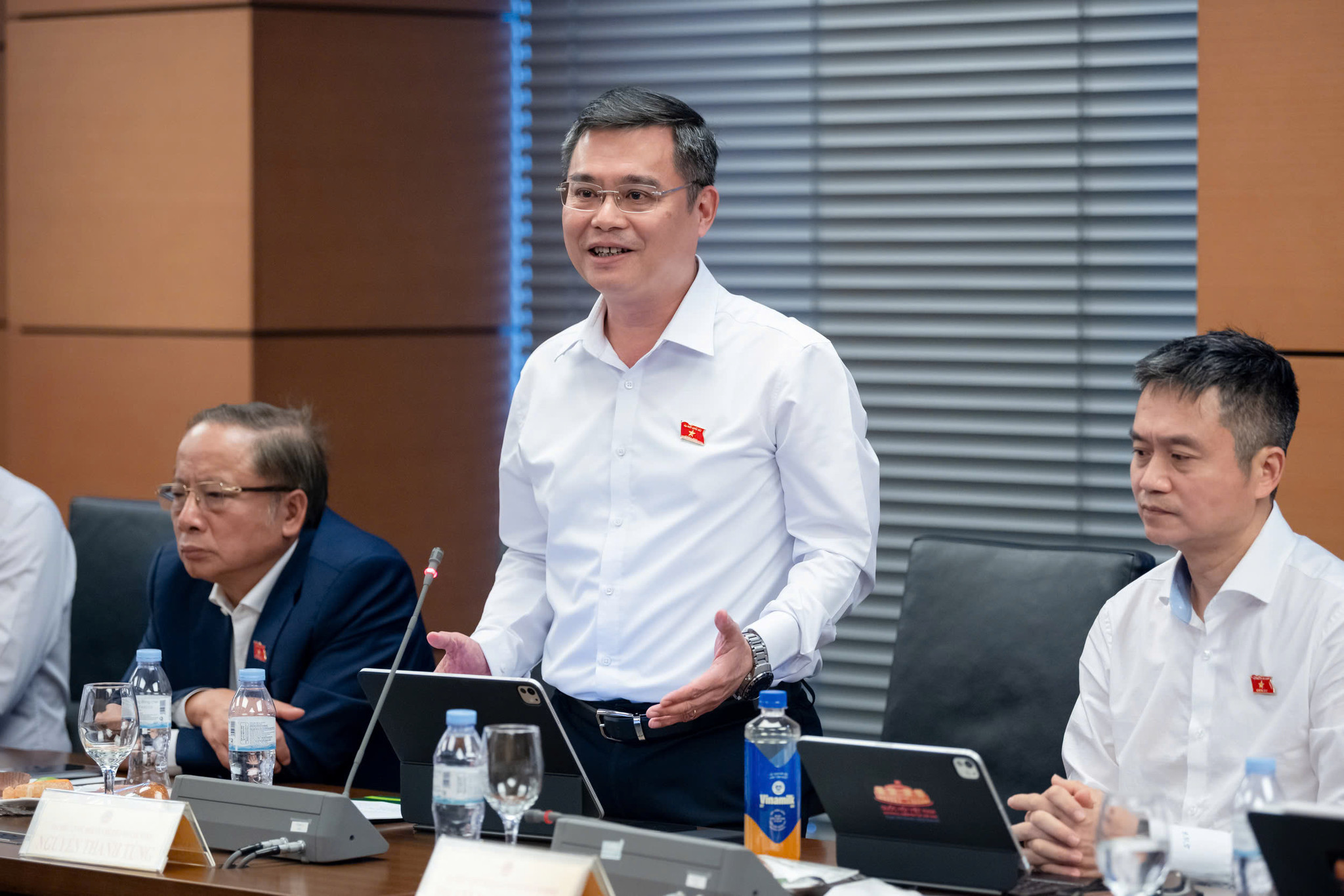 Đại biểu Nguyễn Thanh Tùng, Chủ tịch Hội đồng Quản trị Vietcombank (Ảnh: Cổng thông tin điện tử Quốc hội)