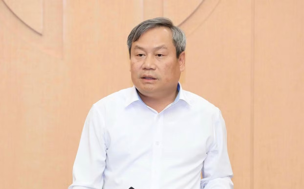 Chủ tịch UBND Thành phố Hà Nội Vũ Đại Thắng phát biểu tại cuộc họp Chủ tịch Hà Nội: Nghiên cứu nâng chất lượng nhà tái định cư đồng bộ với nhà thương mại - Ảnh 2.