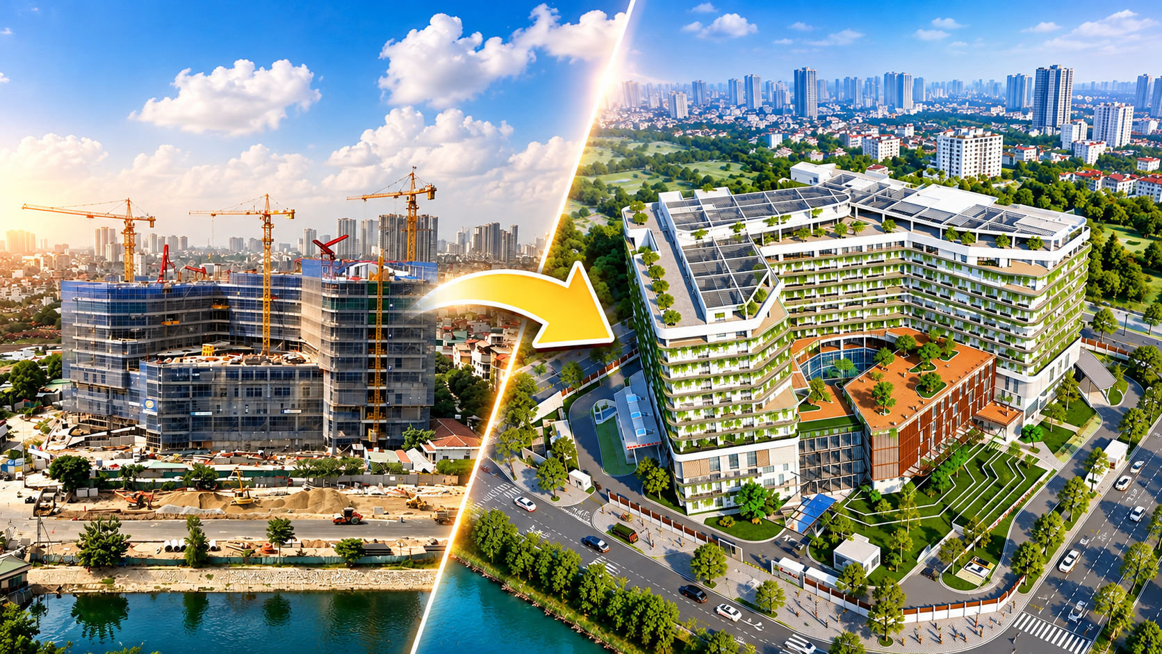 Chính thức cất nóc bệnh viện đa khoa gần 2.000 tỷ, quy mô 300 giường giữa khu 'đất vàng' của Thủ đô sau nhiều năm chờ đợi