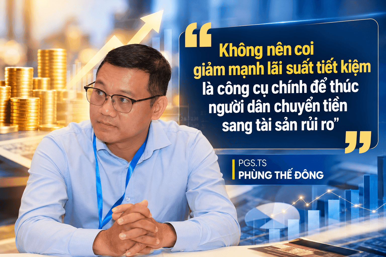 Vietnamese Financial Expert Quote Graphic