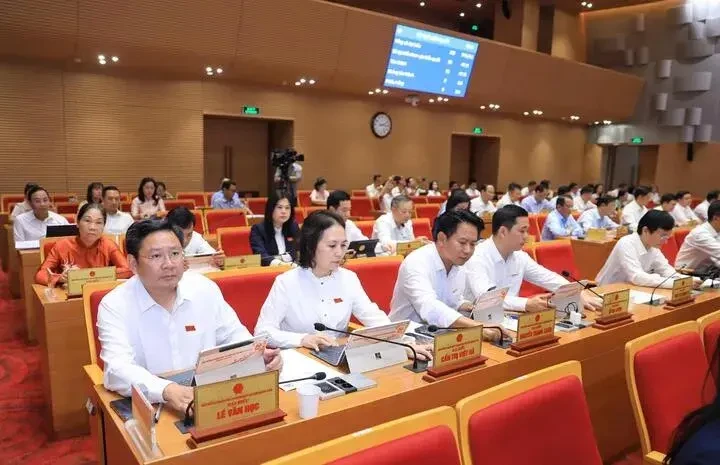 Các đại biểu tham dự tại kỳ họp. (Ảnh: HĐND TP Hà Nội)