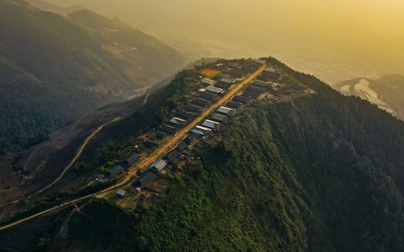 Bản Cu Vai nằm ở độ cao khoảng 1.300m
