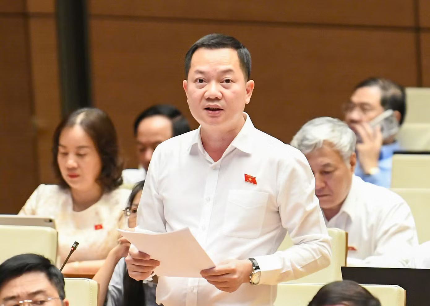 Đại biểu Trịnh Xuân An. Ảnh: Như Ý Người dân còn tích lũy được bao nhiêu sau khi trang trải cuộc sống? - Ảnh 1.