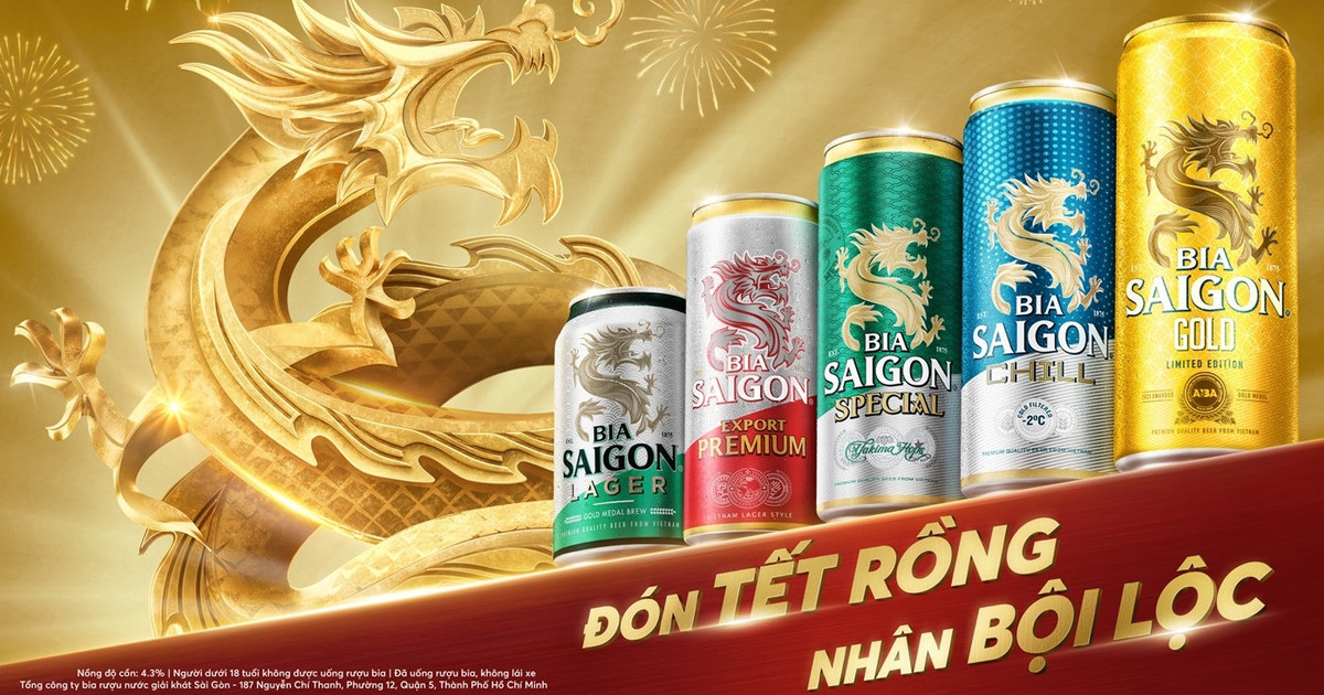 Tết Rồng, nhận lộc vàng chào năm mới cùng Bia Saigon