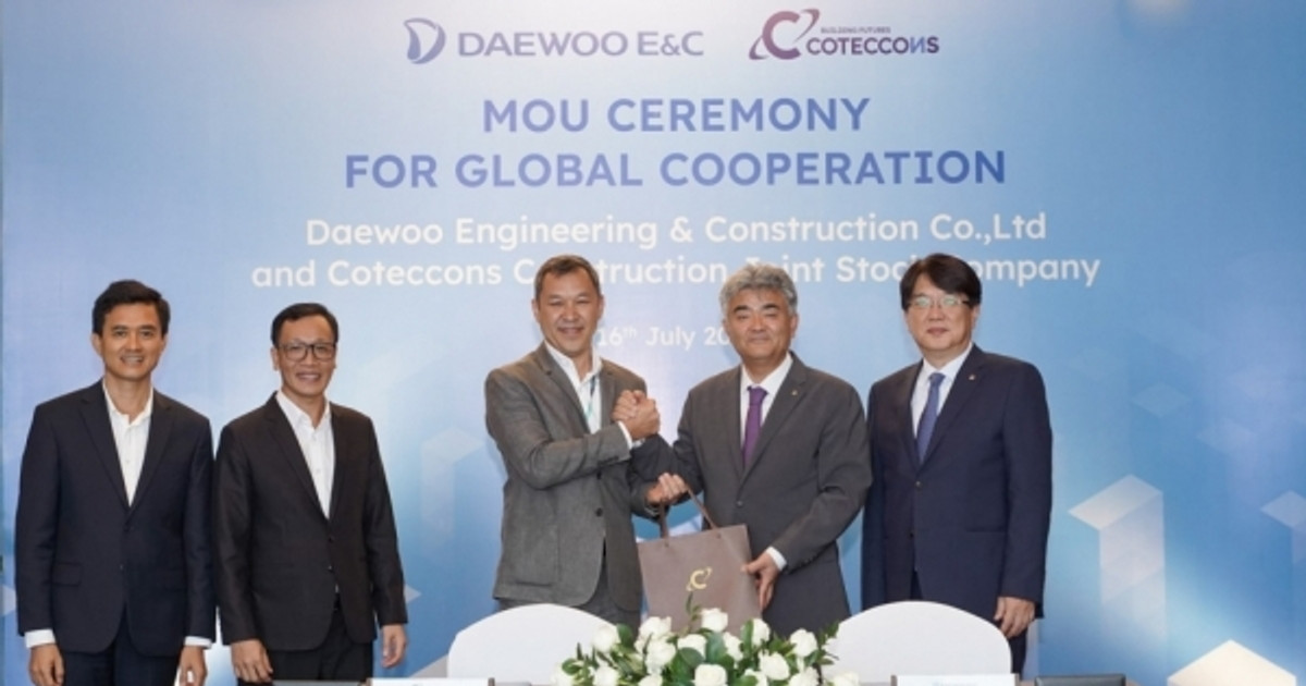 Conteccons (CTD) hợp tác chiến lược với ông lớn xây dựng Hàn Quốc, tạo cánh tay nối dài ra thị trường quốc tế