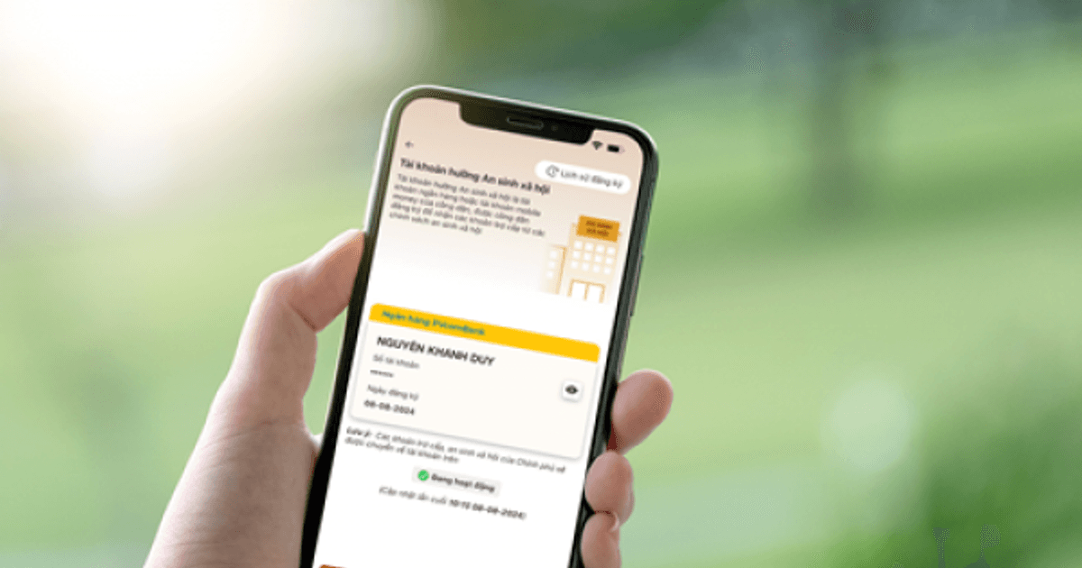 PVcomBank triển khai thành công dịch vụ liên kết tài khoản nhận an sinh xã hội trên VNeID