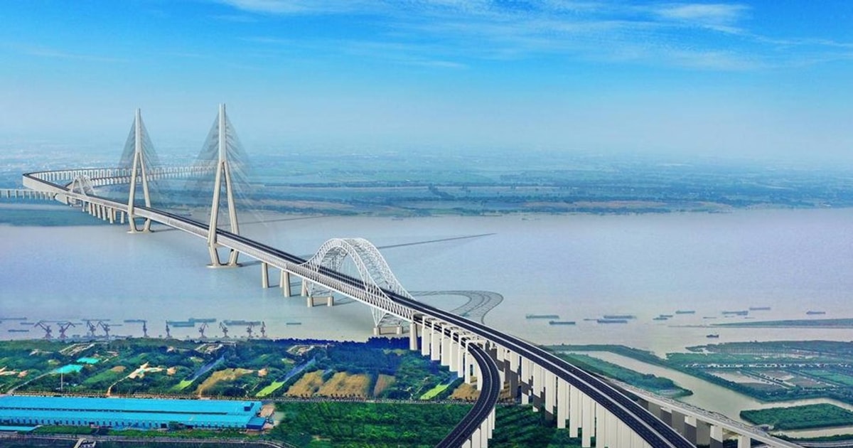 Siêu cầu kết hợp dây văng, đường sắt và đường bộ xây trong 5 năm thần ...