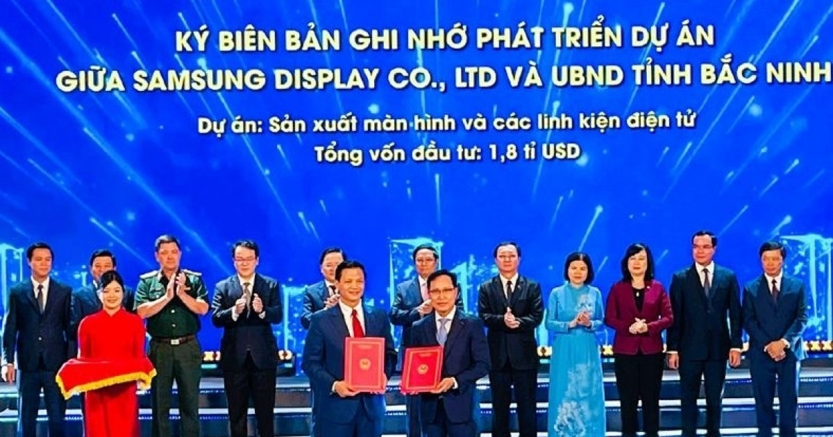 Rót thêm 1,8 tỷ USD, Samsung Display Việt Nam trở thành cơ sở sản xuất ...