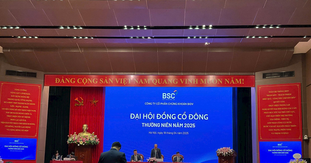 ĐHĐCĐ Chứng khoán BIDV (BSC): Mục tiêu lợi nhuận 560 tỷ, chia cổ tức 10%, tăng vốn lên gần 2.500 tỷ đồng