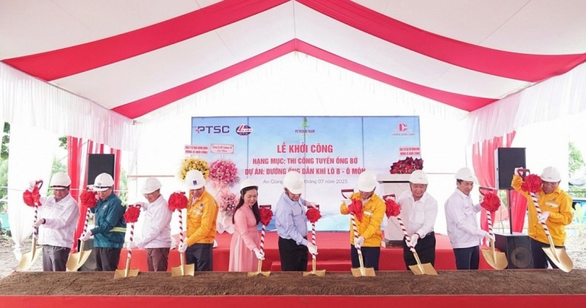 Liên danh PTSC (PVS) khởi công gói thầu tại dự án 1,2 tỷ USD thuộc chuỗi điện khí Lô B – Ô Môn